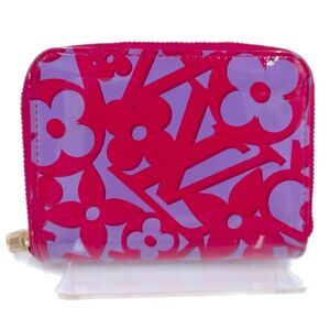 Louis Vuitton Ltd Edition Sweet Monogram Pink Purple Vernis Zippy Wallet Coin